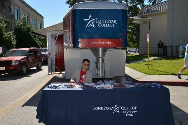 Lone Star College University Park booth at CreekFest Houston