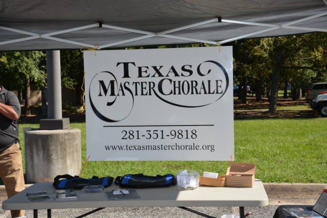 Texas Master Chorale booth at CreekFest Houston
