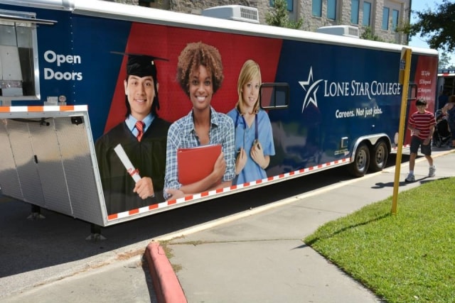 Lone Star College mobile trailer at CreekFest Houston