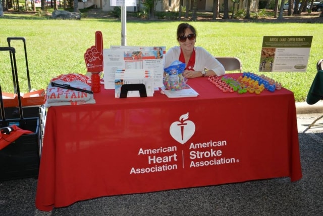 American Heart Association and American Stroke Association booth at CreekFest