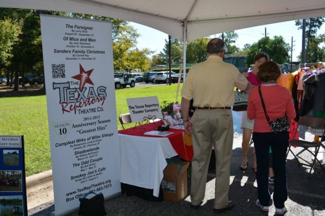 Texas Repertory Theatre Company booth at CreekFest Houston