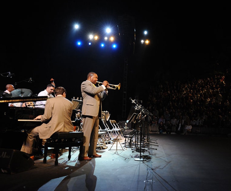 Wynton Marsalis performing at FACE