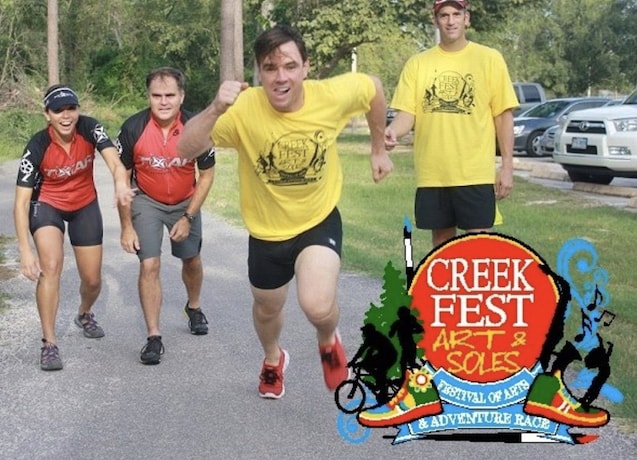 Runners at the CreekFest Art and Soles Adventure Race