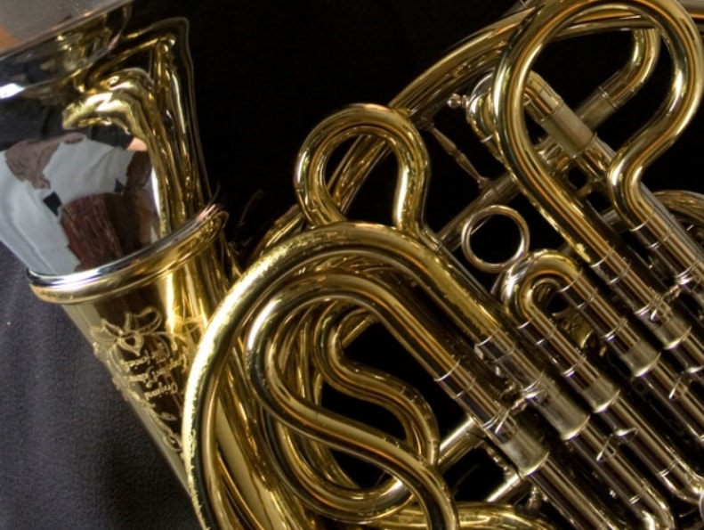 Brass instruments at a Cypress Creek cultural performance